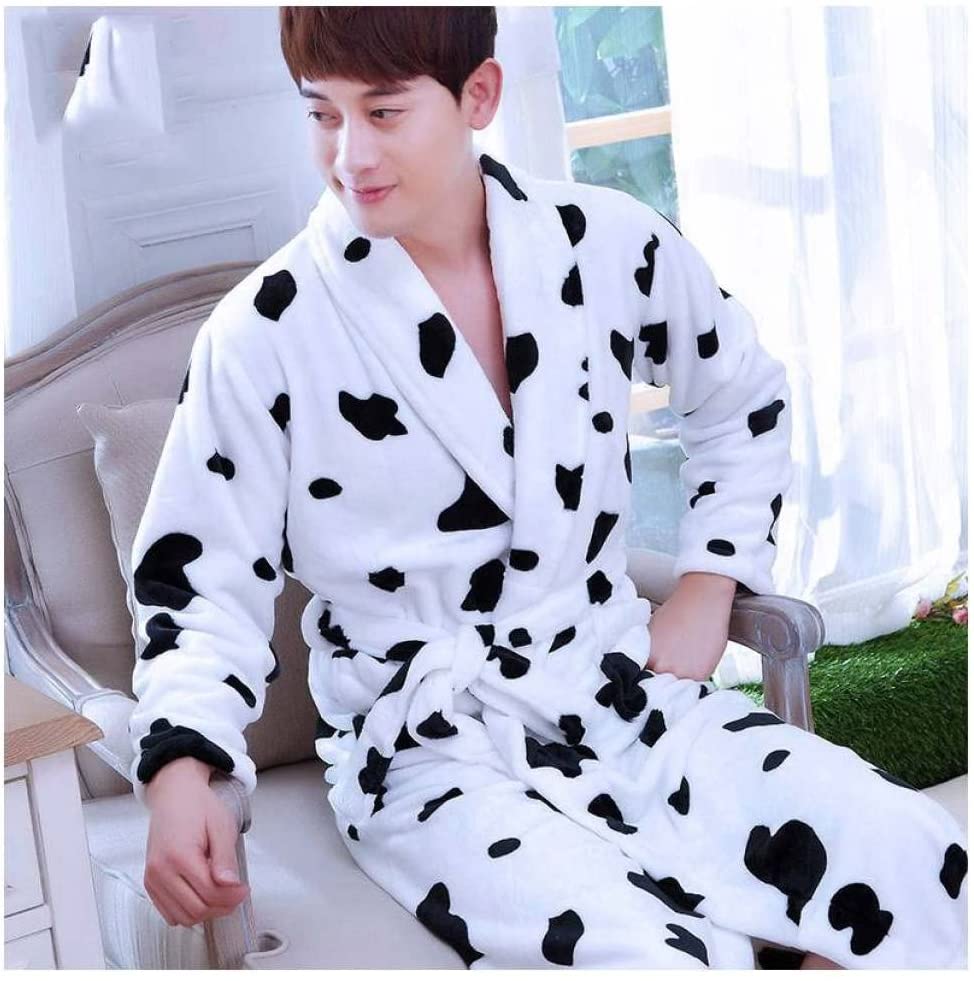 Detail Cow Print Bathrobe Nomer 22