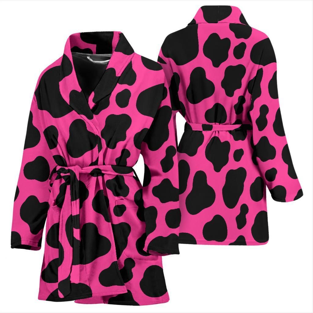 Detail Cow Print Bathrobe Nomer 24