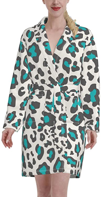 Detail Cow Print Bathrobe Nomer 34