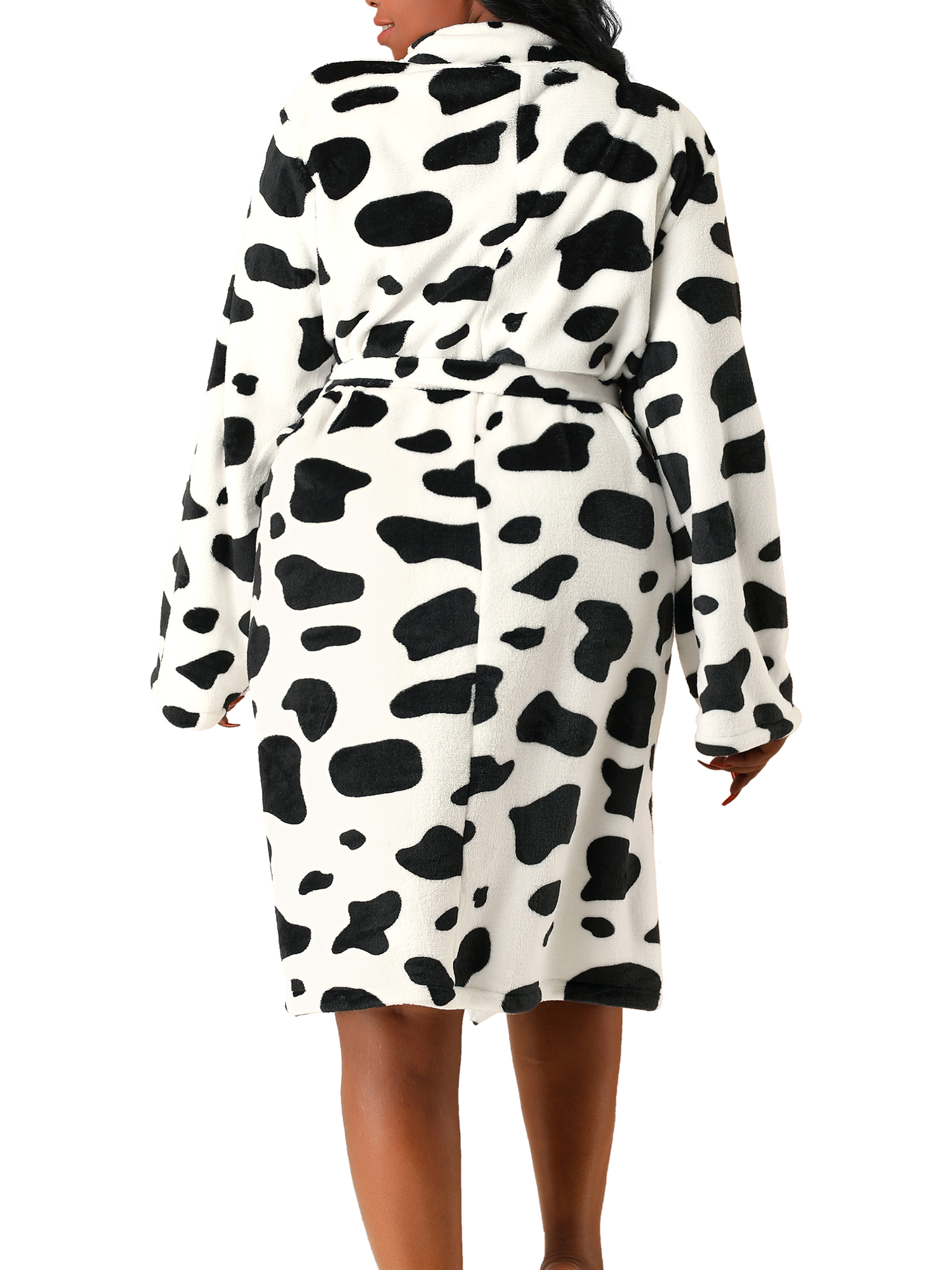 Detail Cow Print Bathrobe Nomer 43