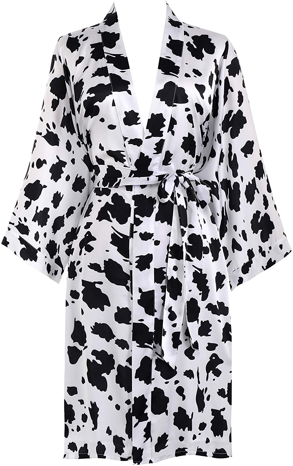 Detail Cow Print Bathrobe Nomer 44