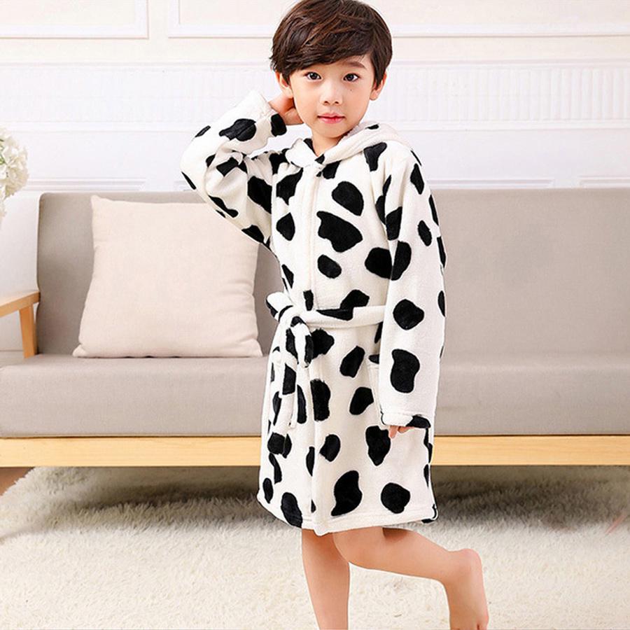 Detail Cow Print Bathrobe Nomer 47