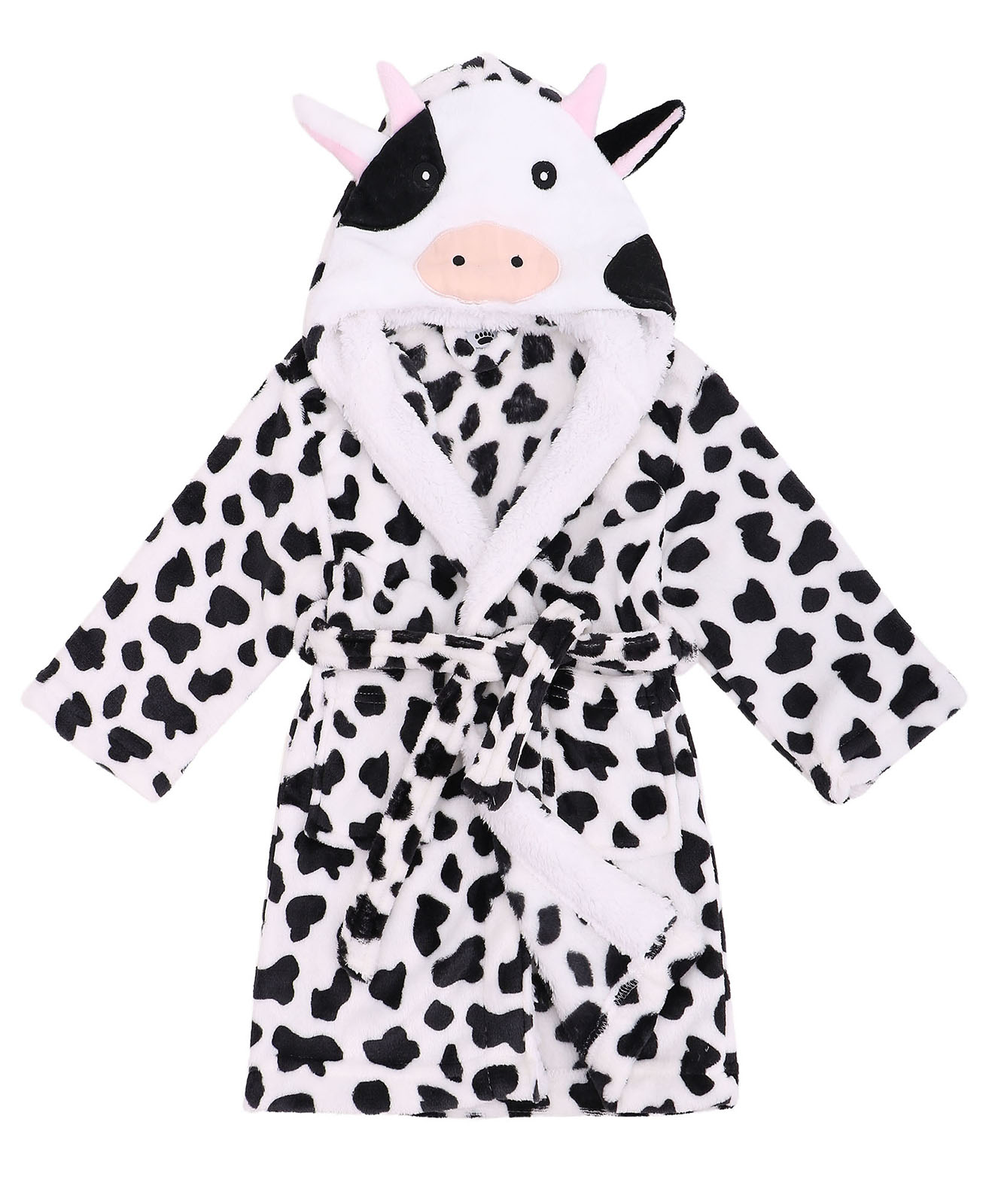 Detail Cow Print Bathrobe Nomer 10