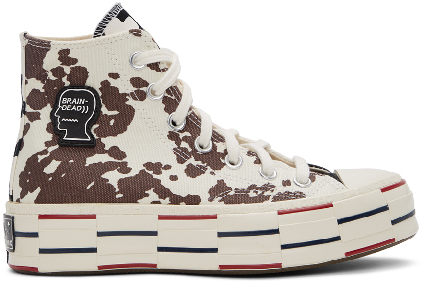Detail Cow Print Converse Brain Dead Nomer 15