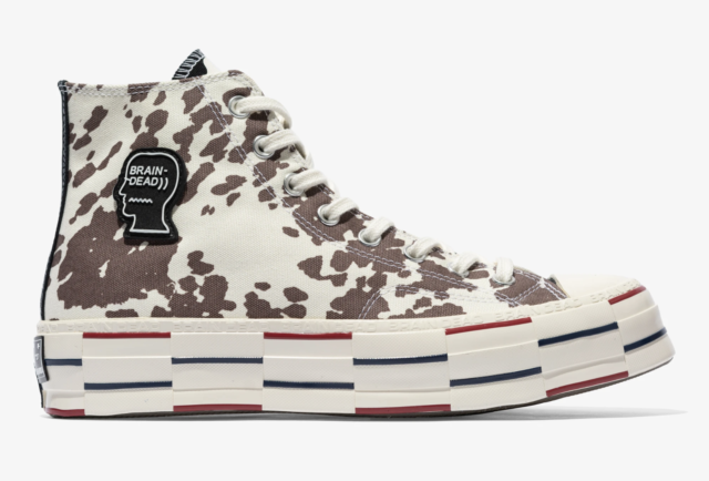 Detail Cow Print Converse Brain Dead Nomer 24