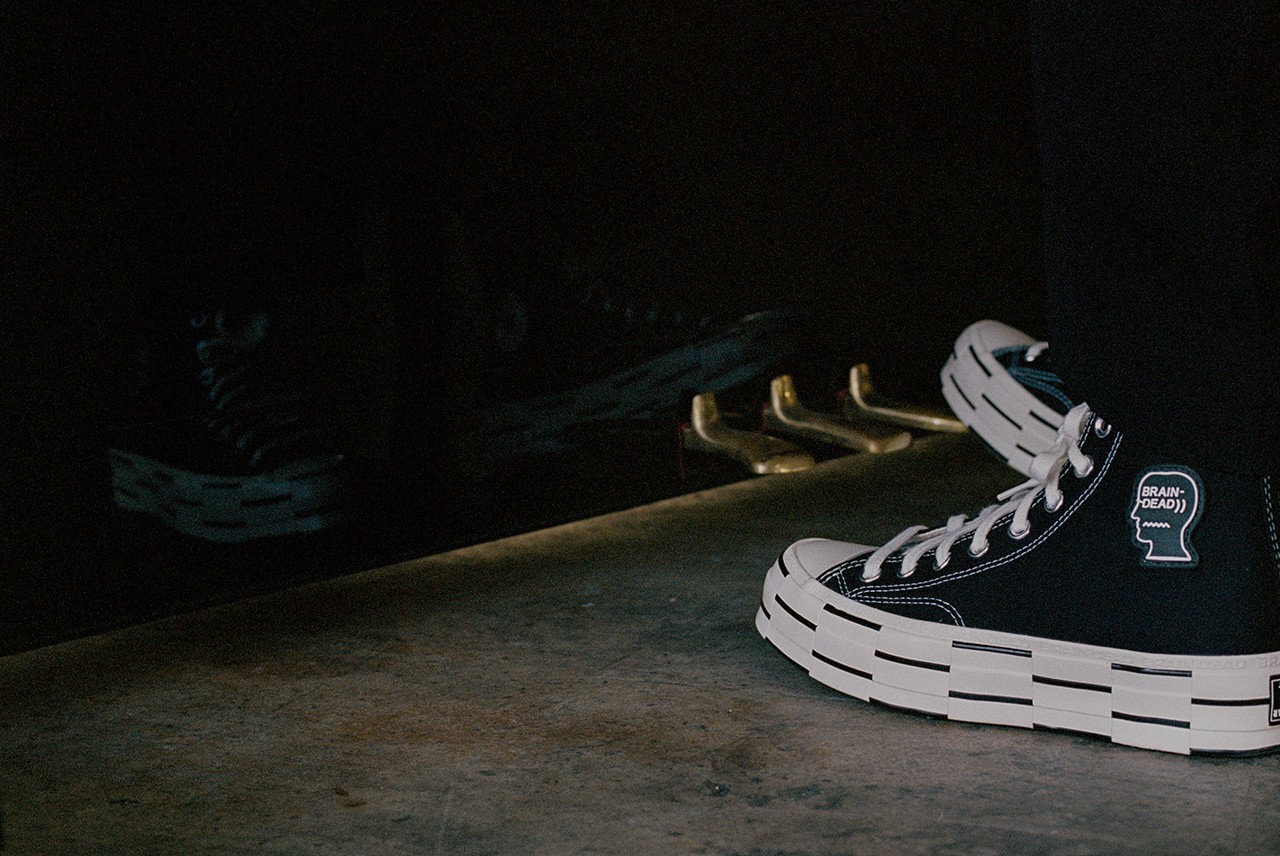 Detail Cow Print Converse Brain Dead Nomer 28