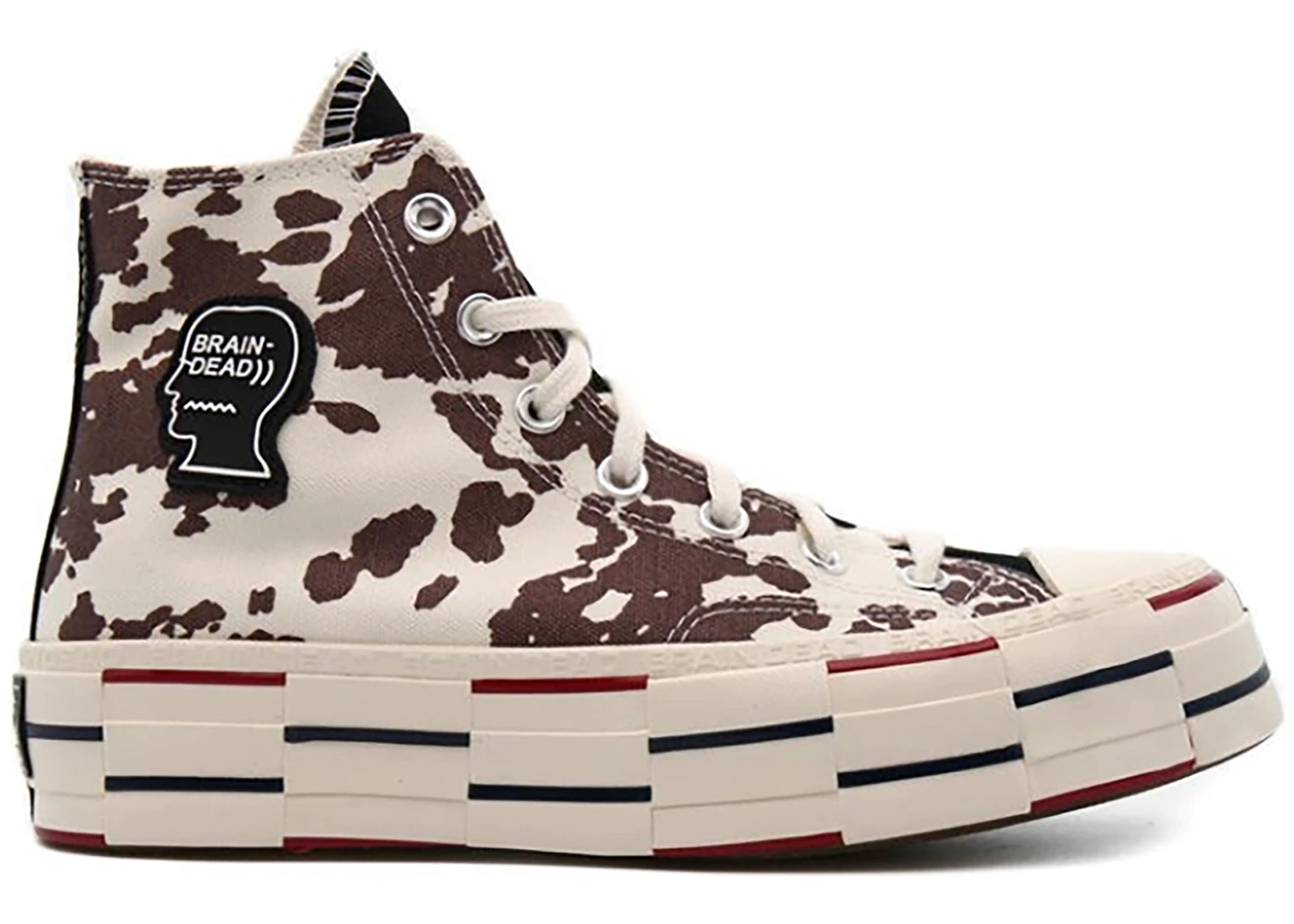 Detail Cow Print Converse Brain Dead Nomer 38