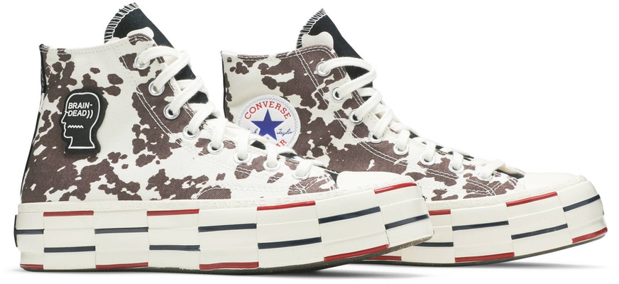 Detail Cow Print Converse Brain Dead Nomer 41