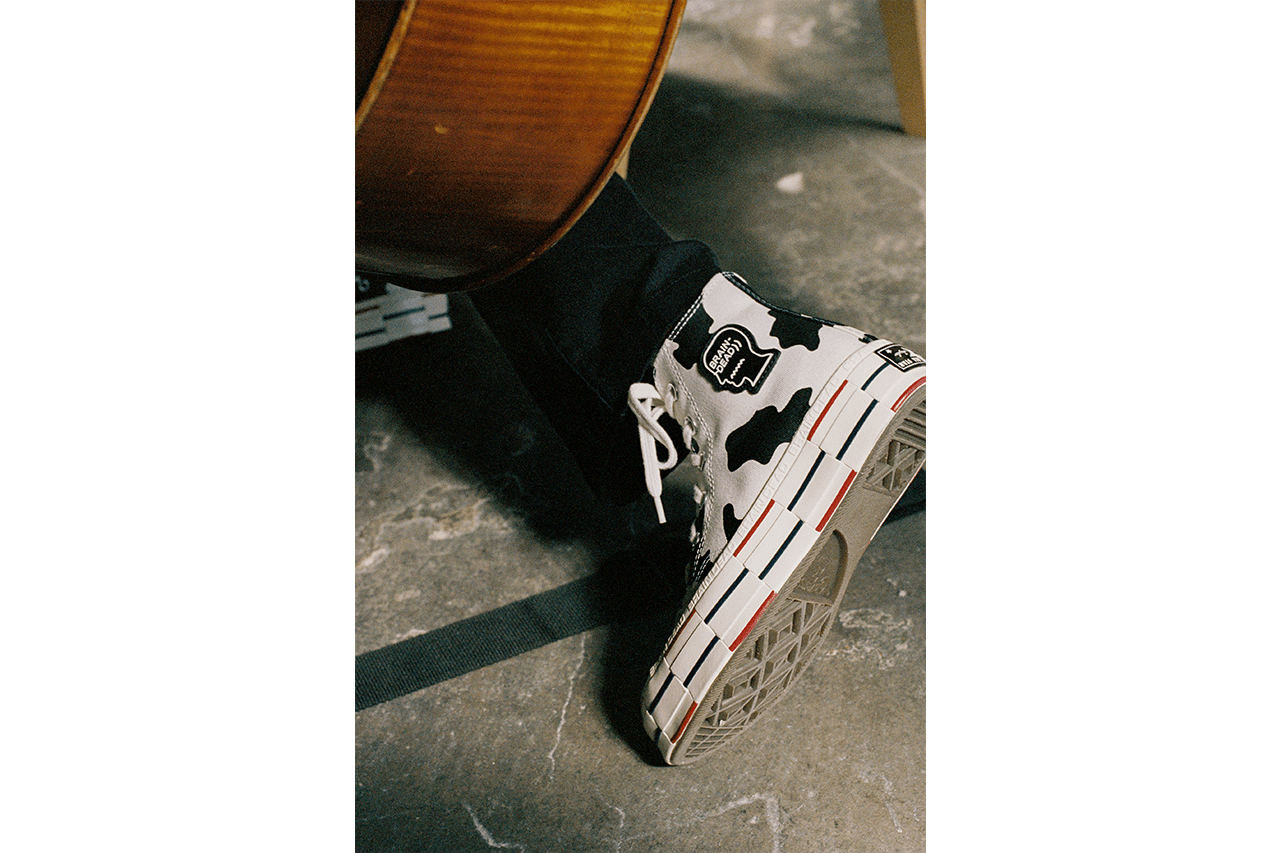 Detail Cow Print Converse Brain Dead Nomer 50