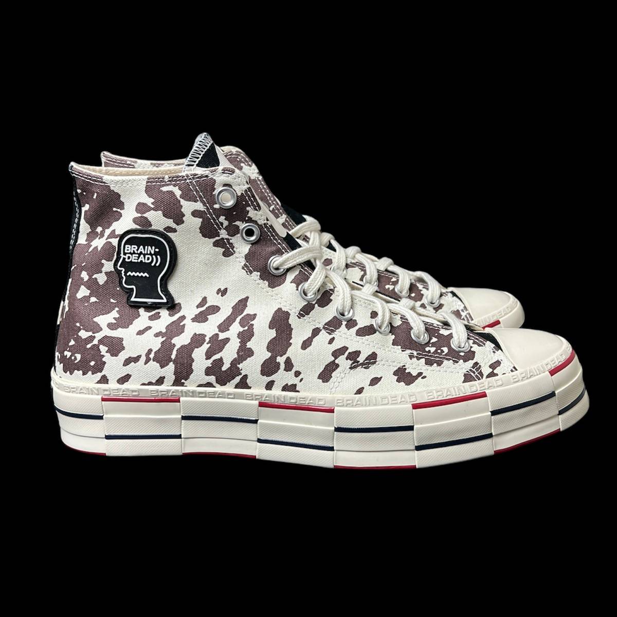 Detail Cow Print Converse Brain Dead Nomer 55