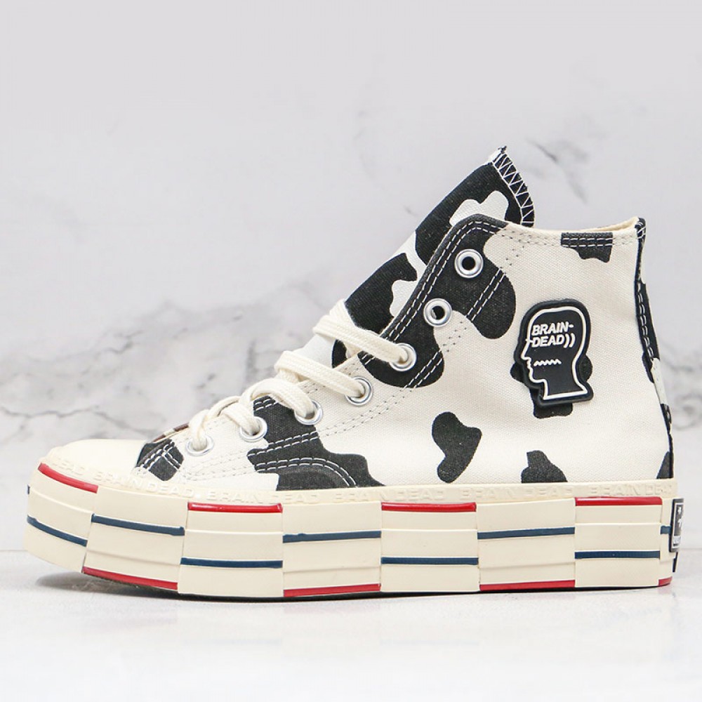 Detail Cow Print Converse Brain Dead Nomer 7