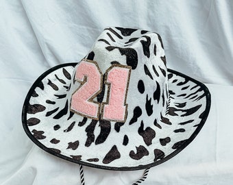 Detail Cow Print Cowboy Hat Amazon Nomer 28