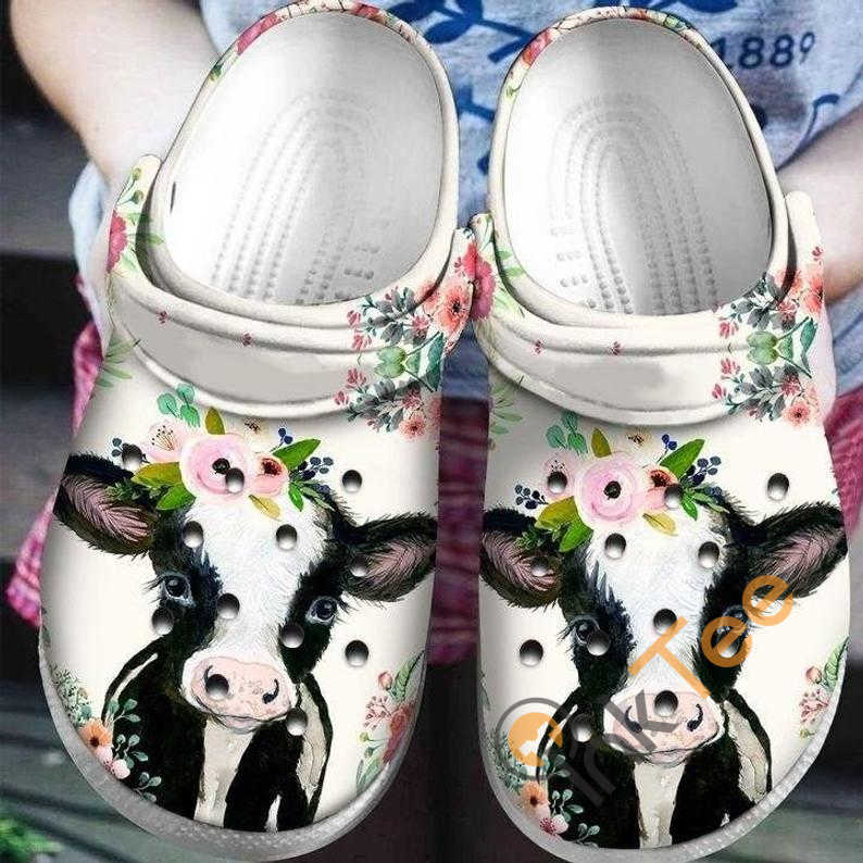 Detail Cow Print Crocs Nomer 18