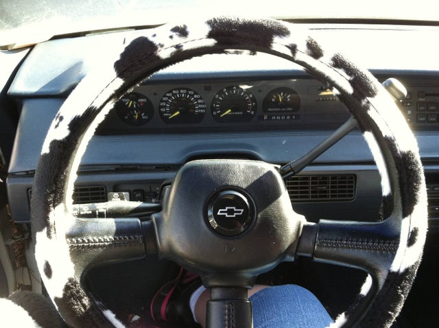 Detail Cow Print Steering Wheel Nomer 56