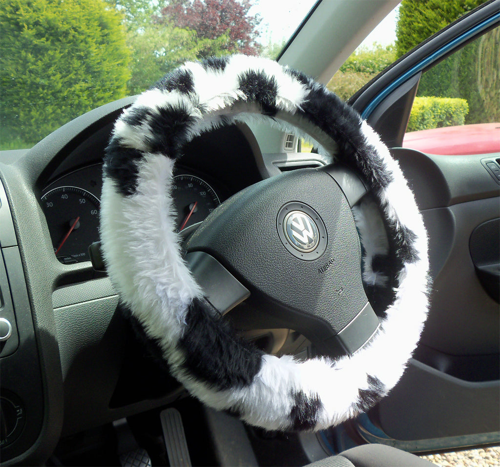 Detail Cow Print Steering Wheel Nomer 8