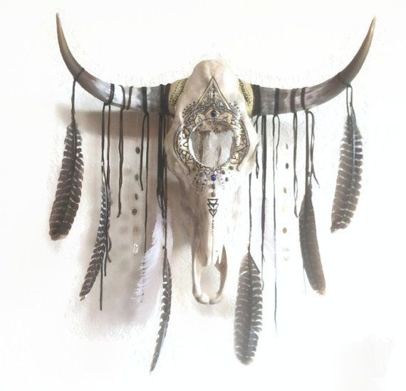 Detail Cow Skull Dream Catcher Nomer 15