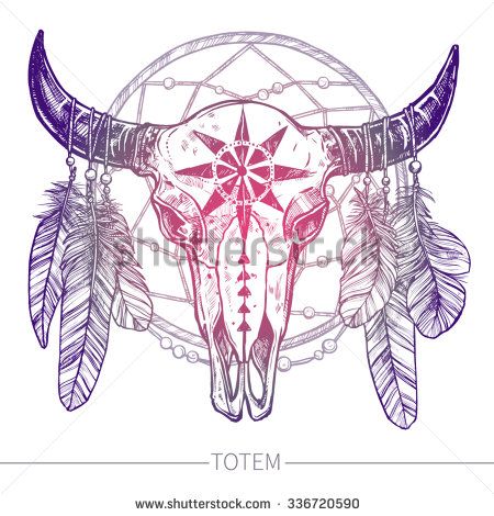 Detail Cow Skull Dream Catcher Nomer 40