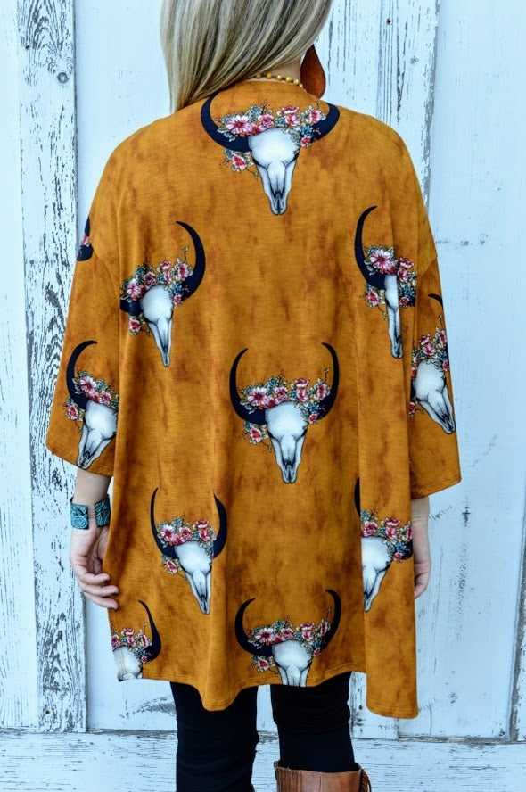 Detail Cow Skull Kimono Nomer 33