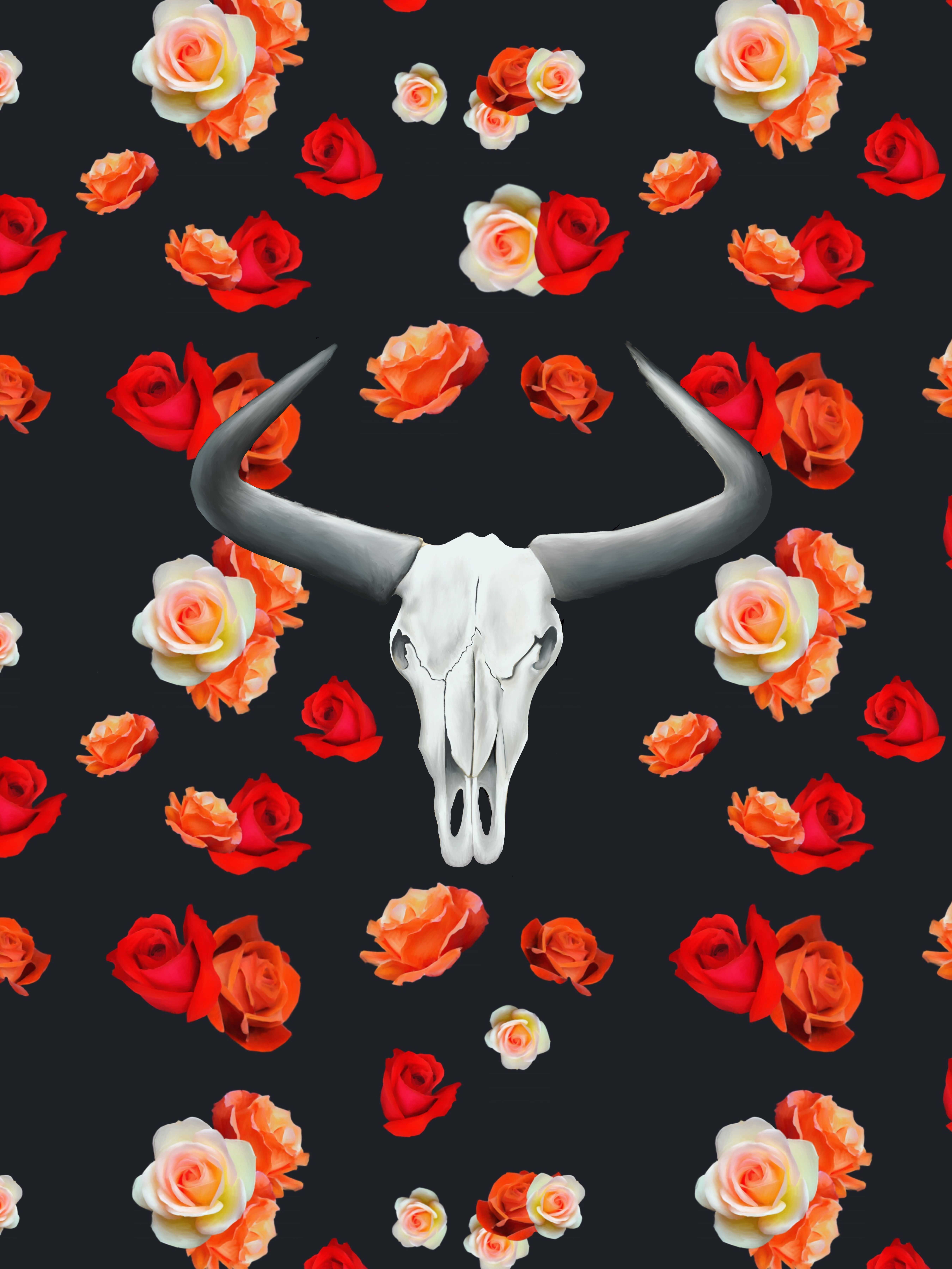 Detail Cow Skull Wallpaper Nomer 2