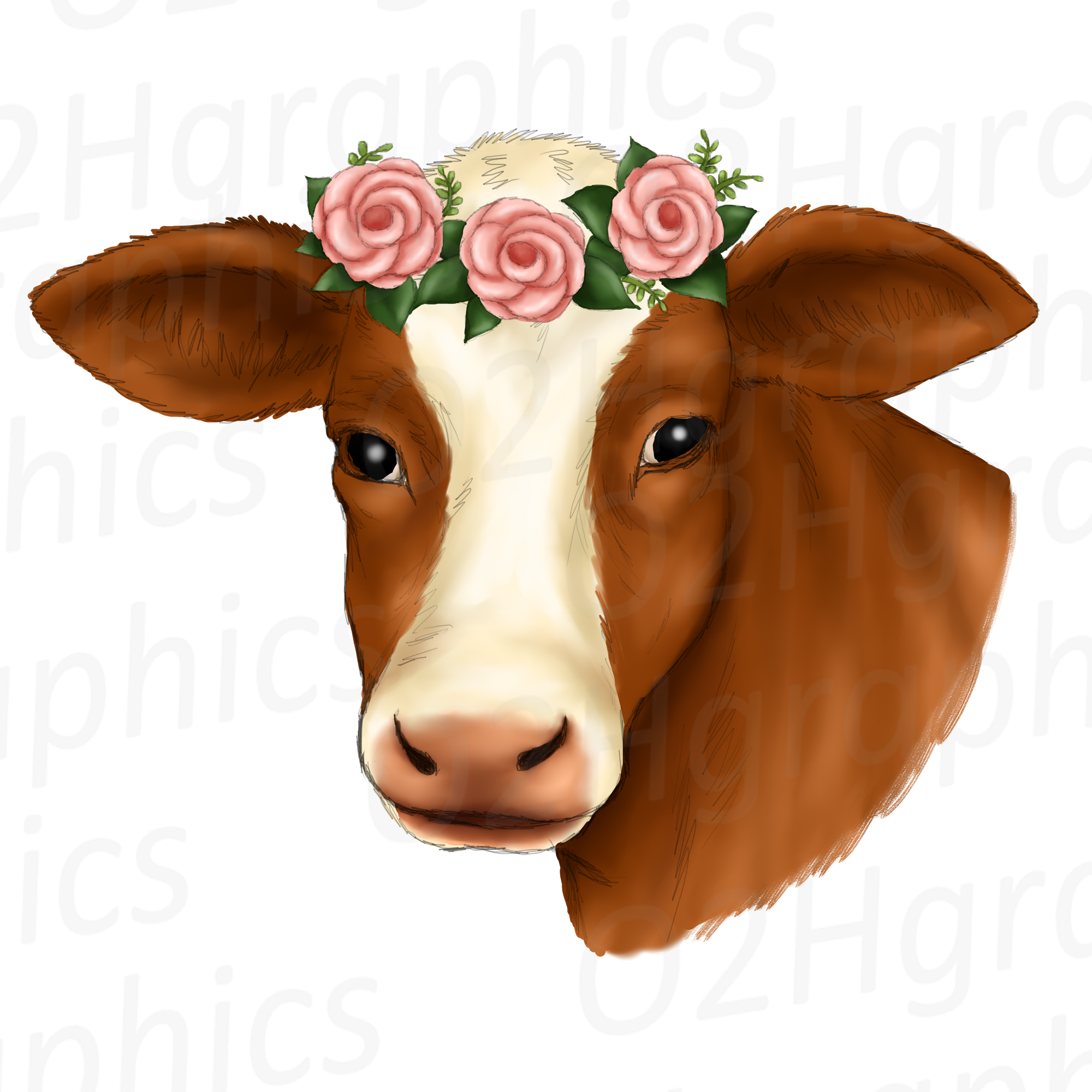 Detail Cow With Bow Clipart Nomer 16