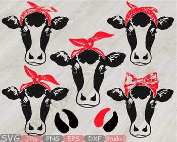 Detail Cow With Bow Clipart Nomer 34