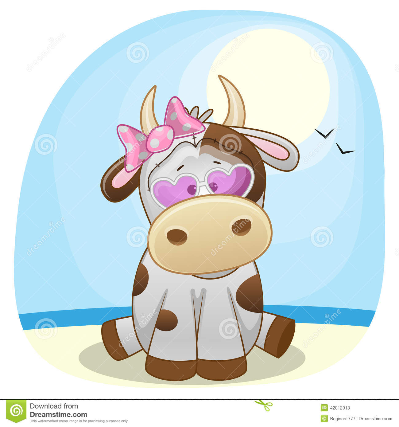 Detail Cow With Bow Clipart Nomer 41