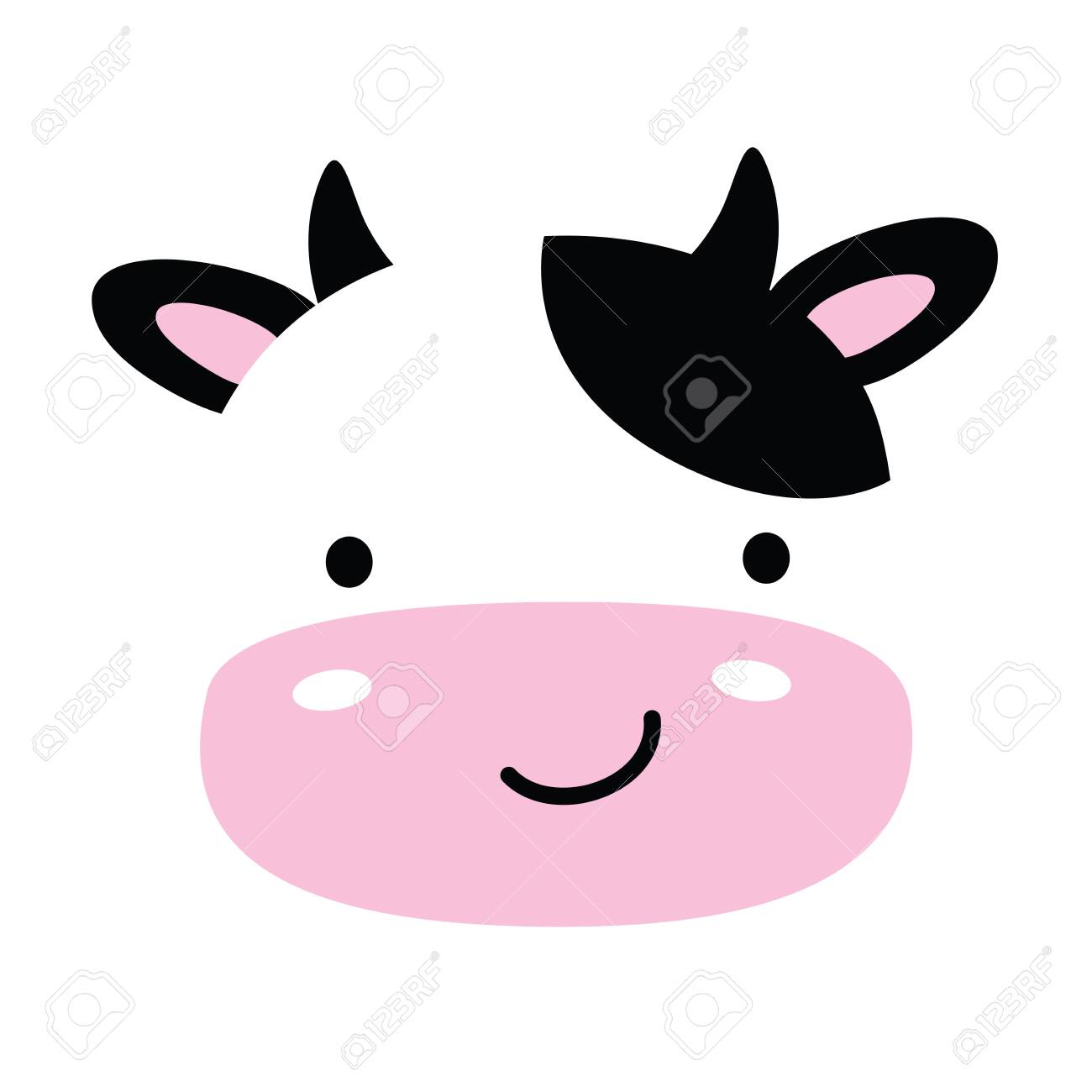Detail Cow With Bow Clipart Nomer 42
