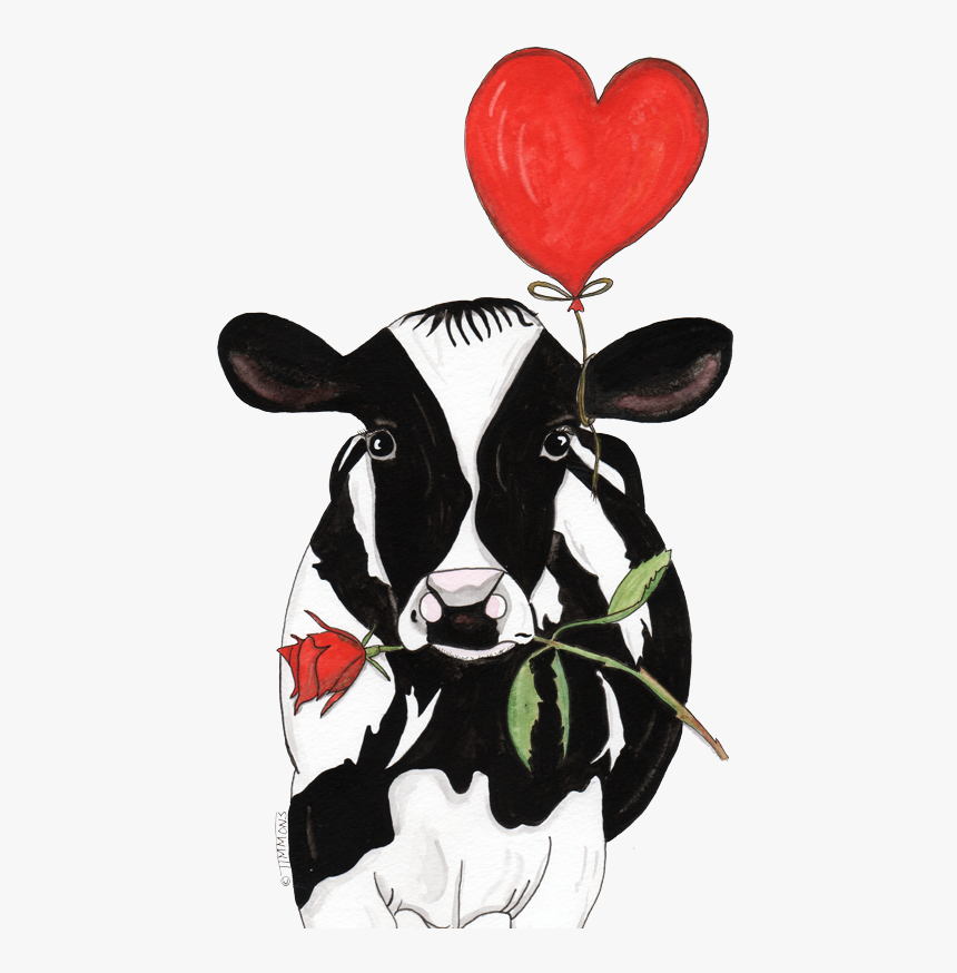 Detail Cow With Flower Clipart Nomer 42