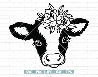 Detail Cow With Flowers Clipart Nomer 56