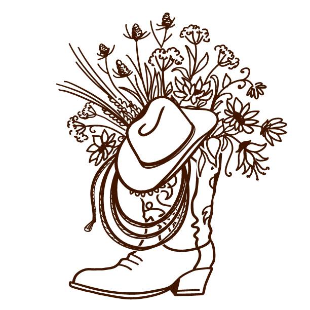 Detail Cowboy Boot And Hat Clipart Nomer 35