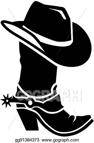Detail Cowboy Boot And Hat Clipart Nomer 5