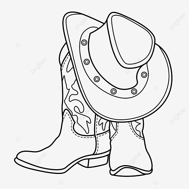 Detail Cowboy Boot And Hat Clipart Nomer 6