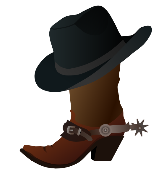 Detail Cowboy Boot And Hat Clipart Nomer 8