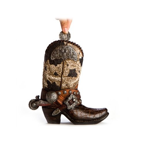 Detail Cowboy Boot Piggy Bank Nomer 17
