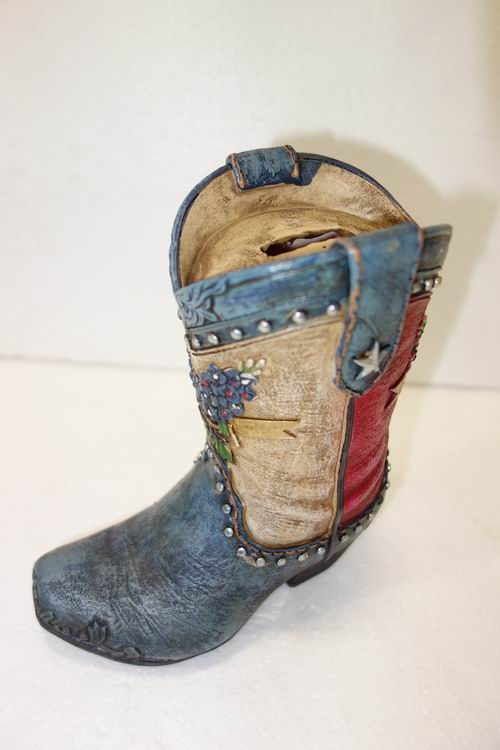 Detail Cowboy Boot Piggy Bank Nomer 24