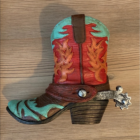 Detail Cowboy Boot Piggy Bank Nomer 25