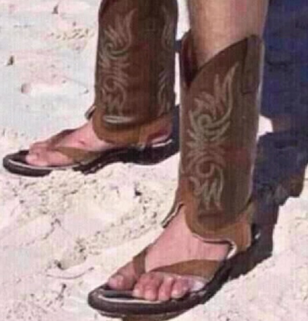 Detail Cowboy Boot Sandals Meme Nomer 2