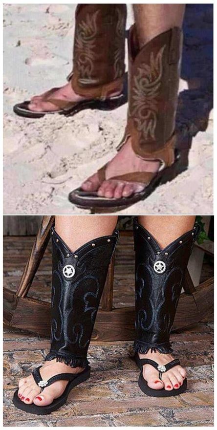 Detail Cowboy Boot Sandals Meme Nomer 18