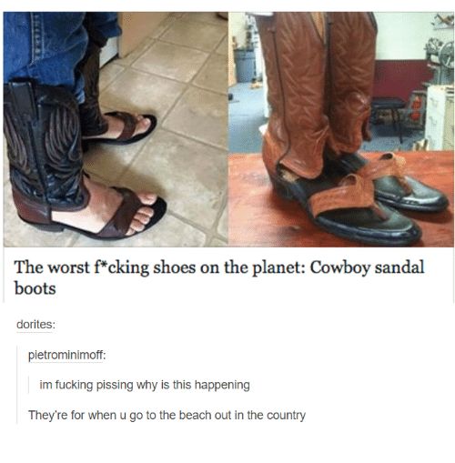 Detail Cowboy Boot Sandals Meme Nomer 54