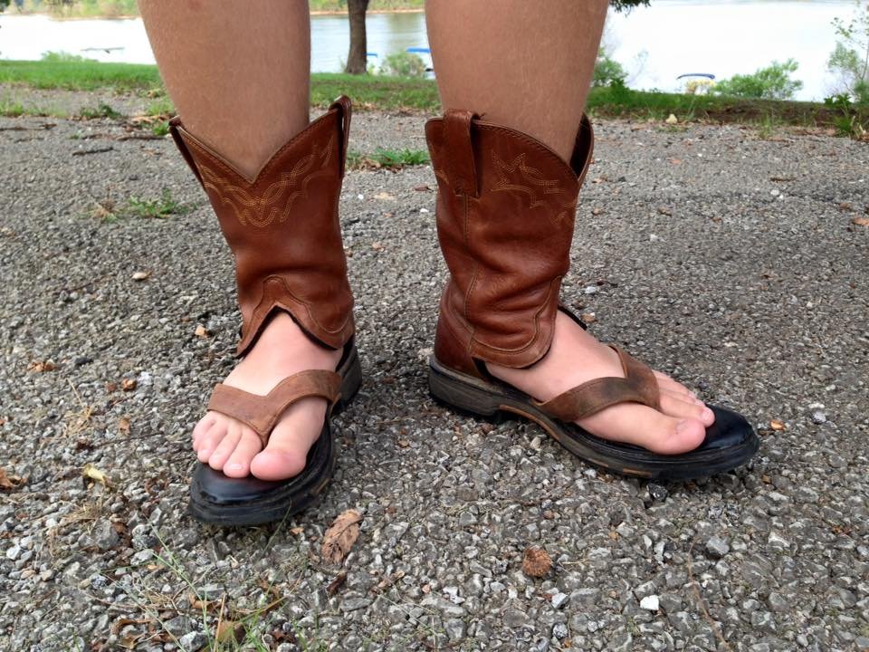 Detail Cowboy Boot Sandals Meme Nomer 7