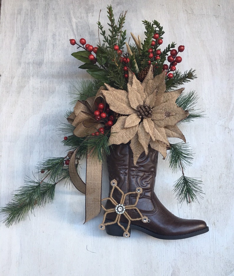 Detail Cowboy Boot Wreath Nomer 13