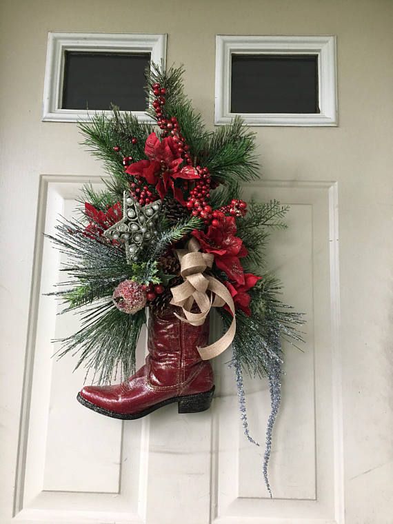 Detail Cowboy Boot Wreath Nomer 21