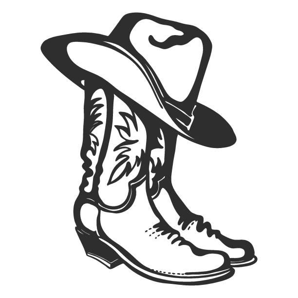 Cowboy Boots And Hat Clipart - KibrisPDR
