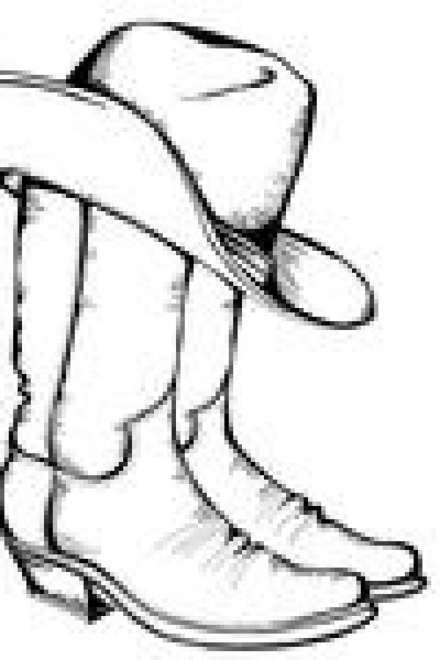 Detail Cowboy Boots And Hat Clipart Nomer 2