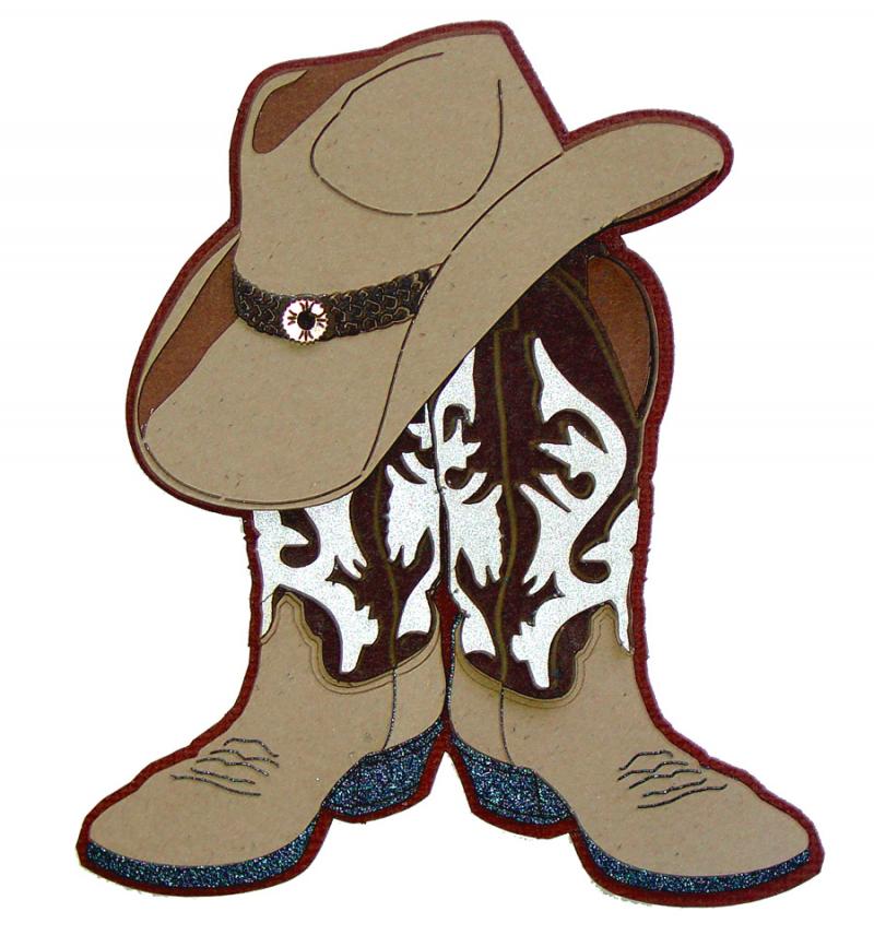 Detail Cowboy Boots And Hat Clipart Nomer 4