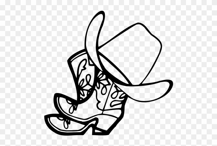 Detail Cowboy Boots And Hat Clipart Nomer 31