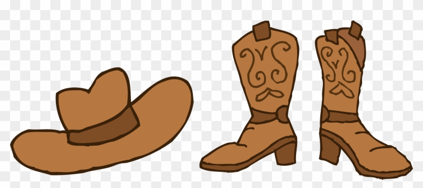 Detail Cowboy Boots And Hat Clipart Nomer 39