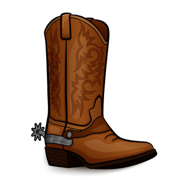 Detail Cowboy Boots Clipart Free Nomer 4