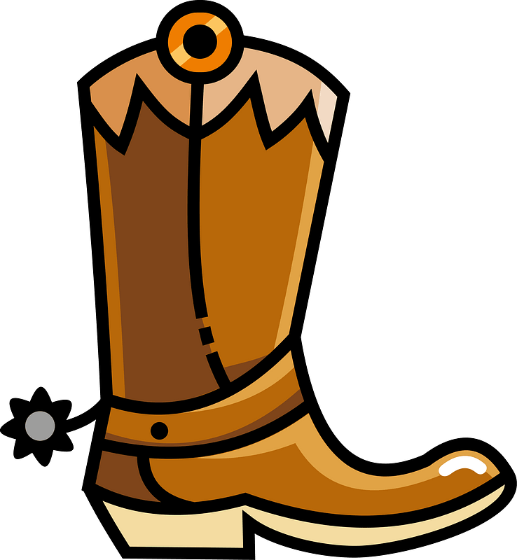 Detail Cowboy Boots Clipart Free Nomer 47