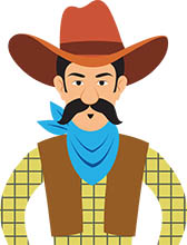 Detail Cowboy Clipart Free Nomer 8